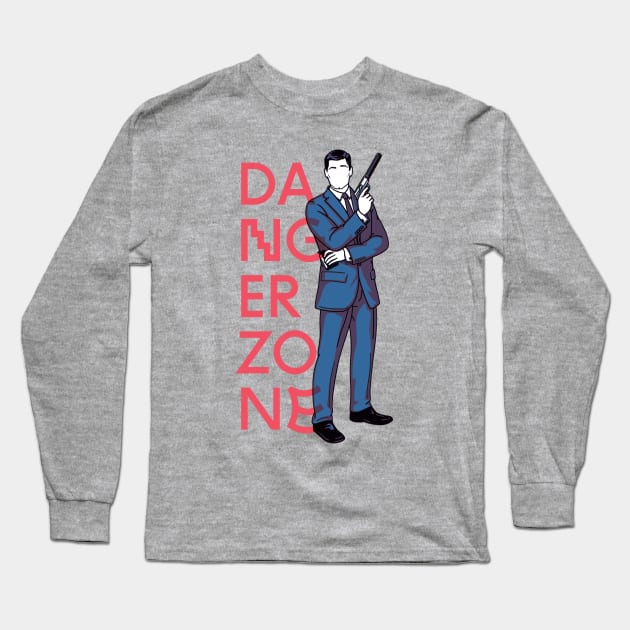Archer. Sterling Archer. Long Sleeve T-Shirt by brookyss